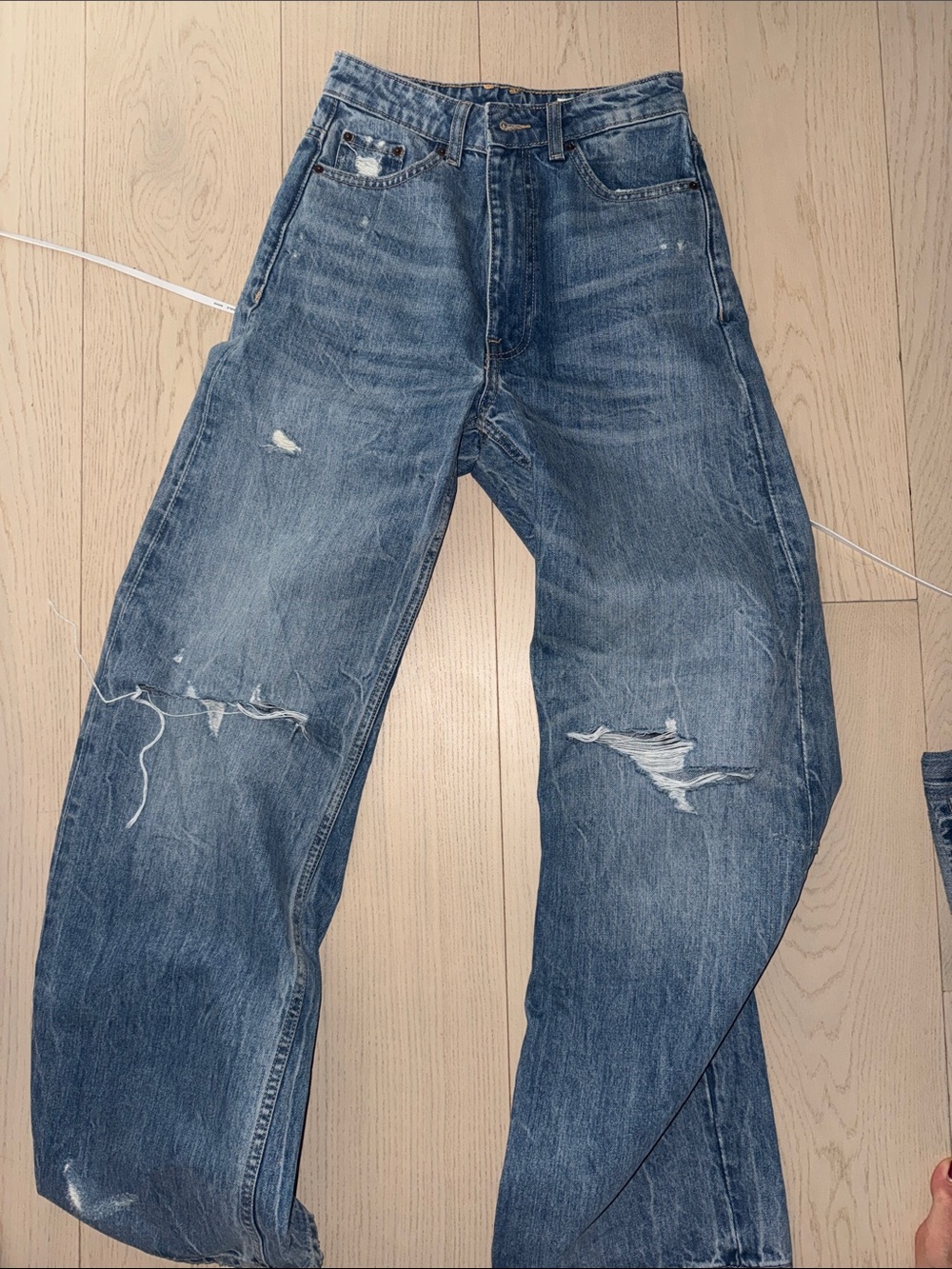Zara high rise denim